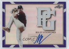 2021 Leaf Perfect Game National Showcase Metal 2/10 Riley Stanford Auto 0rd2