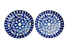 Set of 2 Dansk Niels Refsgaard Arabesque Blue...