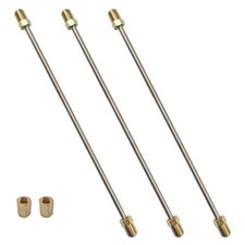 3PCS 16 Inch 3/16" Stainless Steel Brake Line Kit with Fittings Brake Line ...