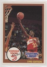 1990-91 Kenner Starting Lineup Dominique Wilkins (Brown Border) HOF 0a4f