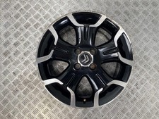 10-18 CITROEN DS3 17" INCH 5 SPOKE 4 STUD BLACK ALLOY WHEEL 7JX17CH (SCRATCHED)