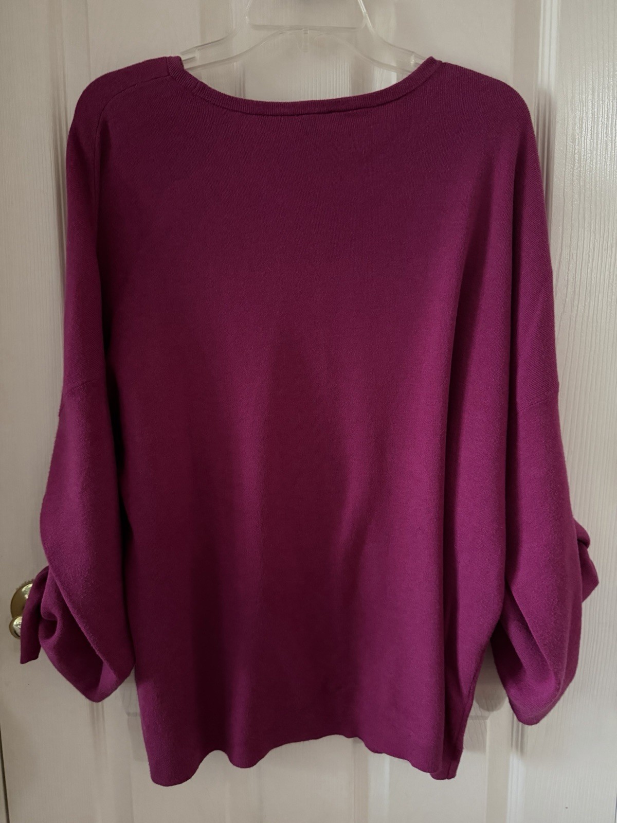 Cabi Tether Pullover Solid Pink Violet Womens Siz… - image 4