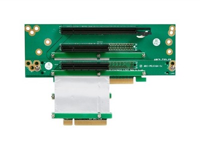 PCI-Express PCIE x16 + Dual x8 PCIE Slots 2U Riser Card with Ribbon