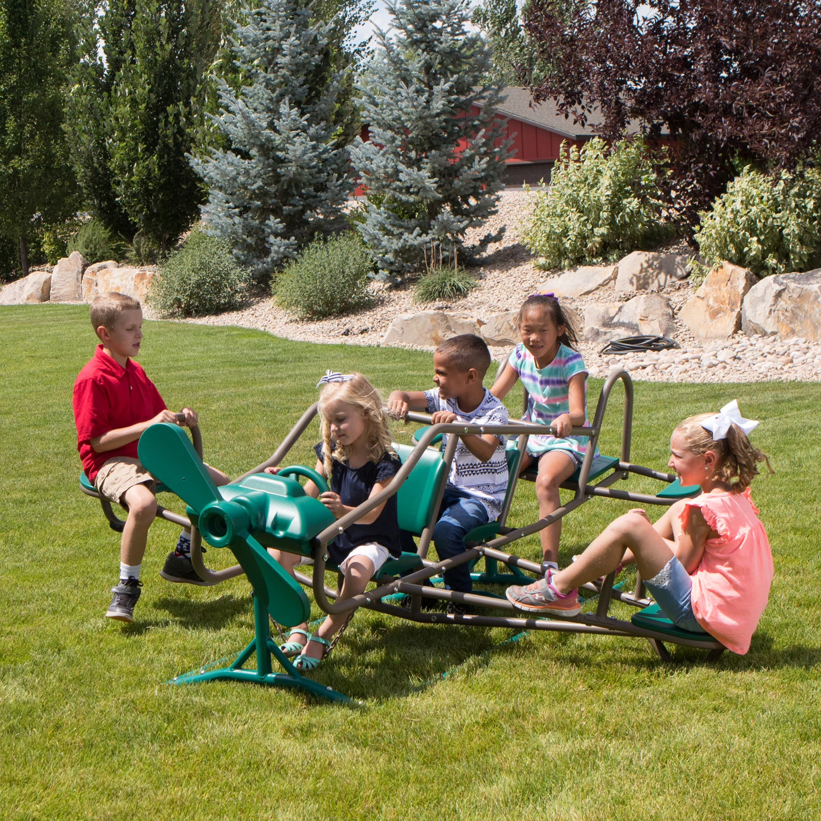Playground Equipment Airplane Teeter Totter Kids Backyard Se