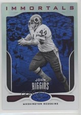 2017 Certified Immortals Mirror Blue /50 John Riggins #103 HOF fm0