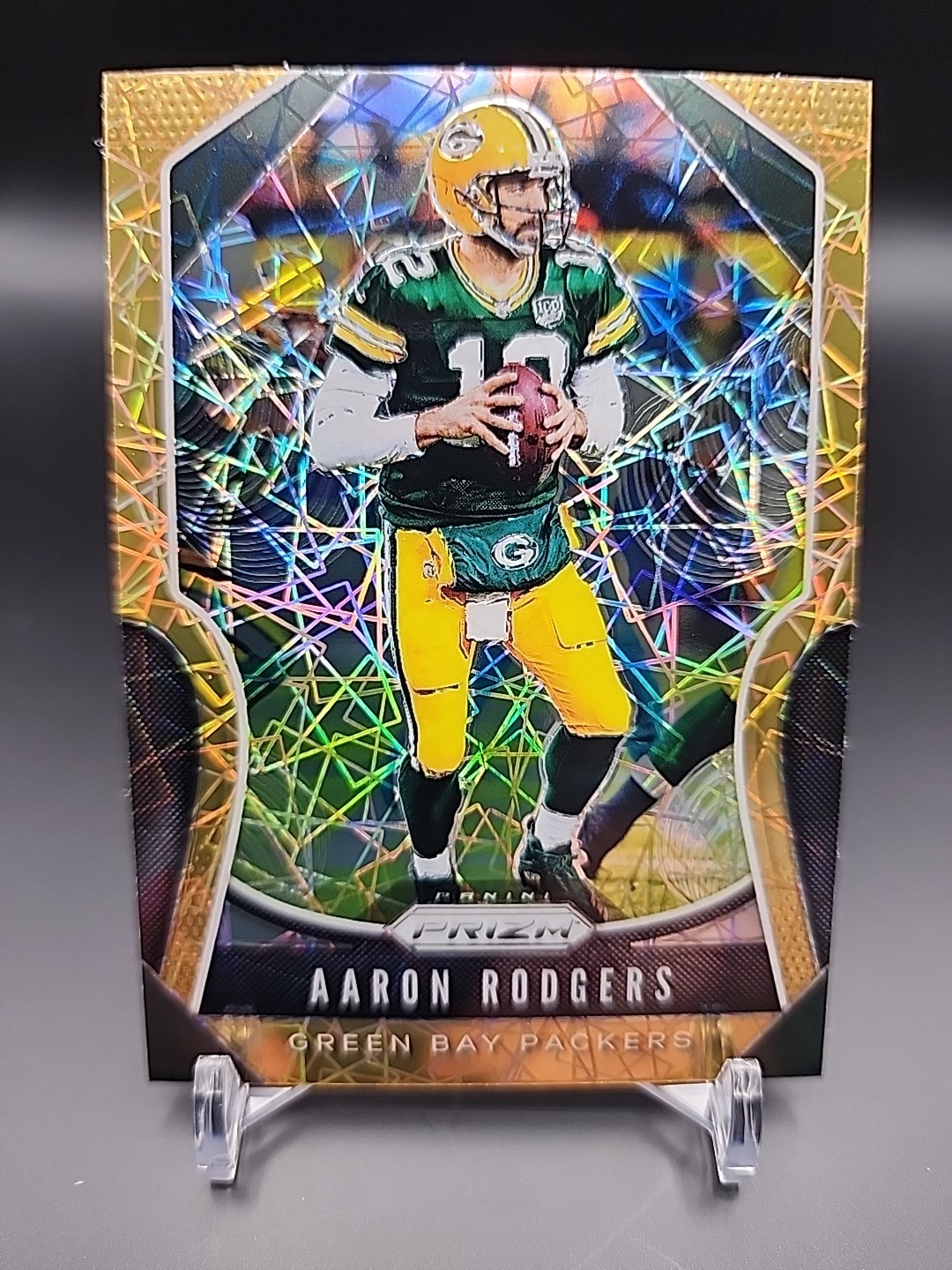 2019 Panini Prizm Aaron Rodgers Lazer Prizm #119 Packers