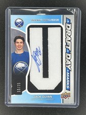 2021-22 SP Game Used Jack Quinn Draft Day Marks 