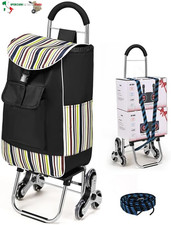 Carrello Spesa 3 Ruote Scale, Carrello Portaspesa Pieghevole, 32L, Capacità di C