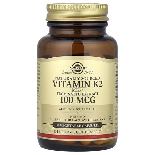 Naturally Sourced Vitamin K2, 50 Vegetable Capsules