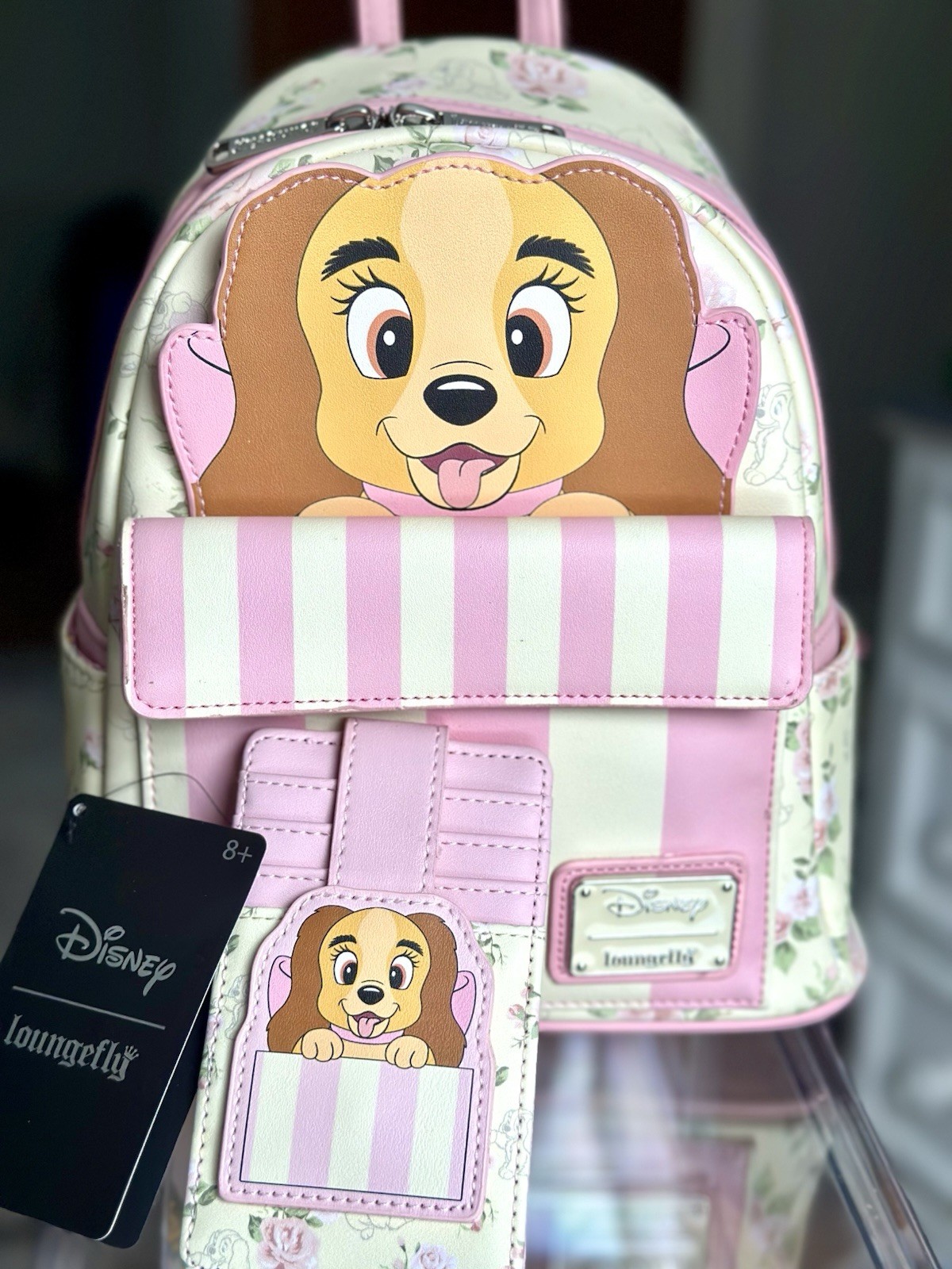 Loungefly Disney Lady and the Tramp Hat Box Mini Backpack & Cardholder
