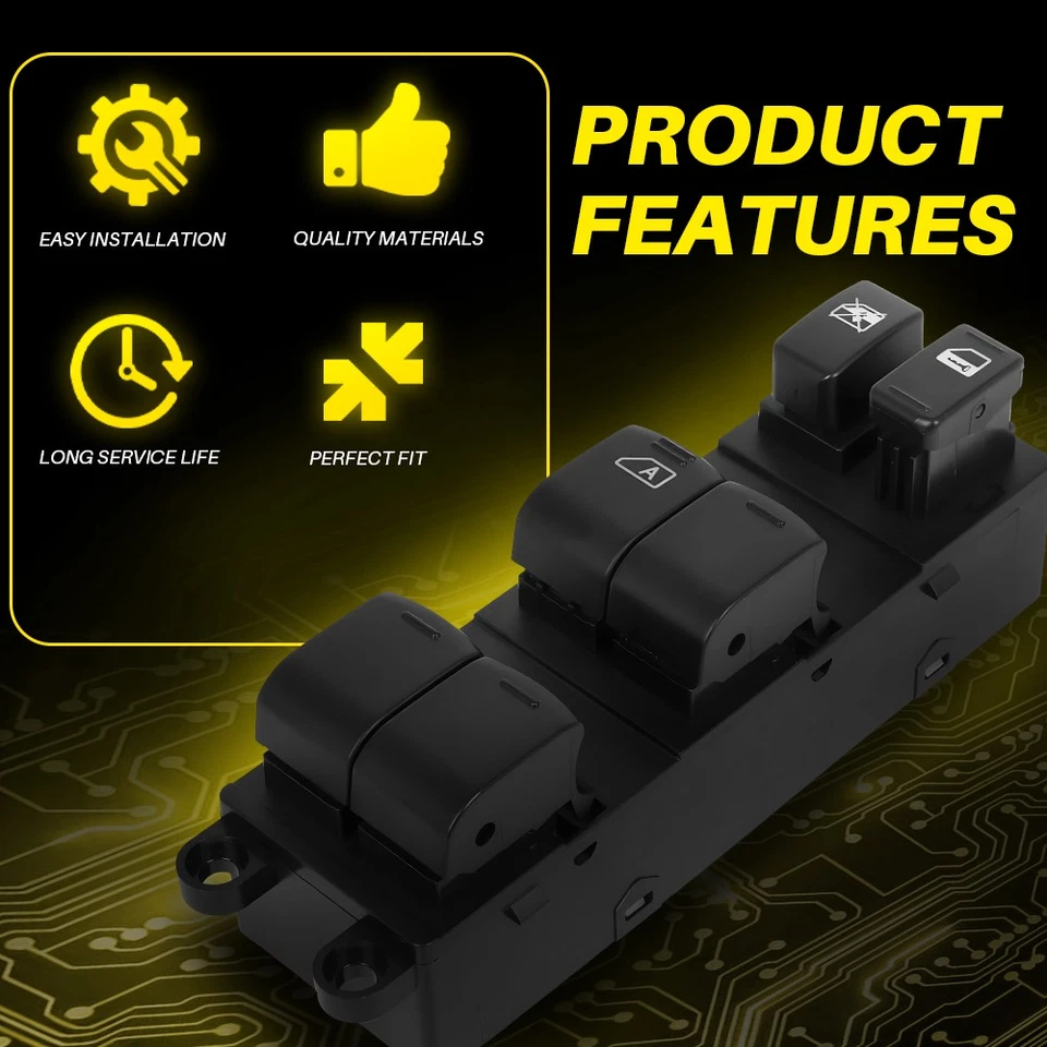 Interruptor de ventana eléctrica principal delantero izquierdo para Subaru Forester 2008-2013 83071-FG090 Foto 3 de 4