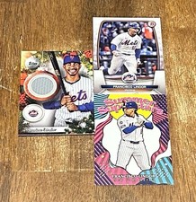 Francisco Lindor Mets Holiday Jersey/ Summer Superstars/ Bowman (3) Card Lot!