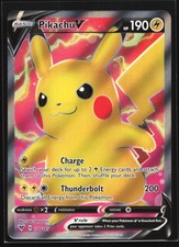 Carta Pokemon Holo Pikachu V 170/185 Vivid Voltage ultra rara