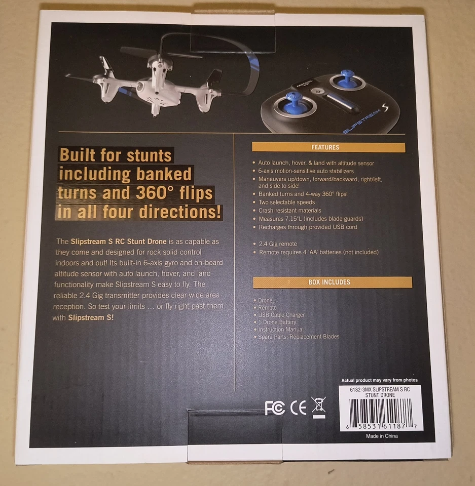 DRONE 协议 - Slipstream S 特技无人机 - 银色/黑色 - 全新 - 原厂封装 — 第 4/4 张图片