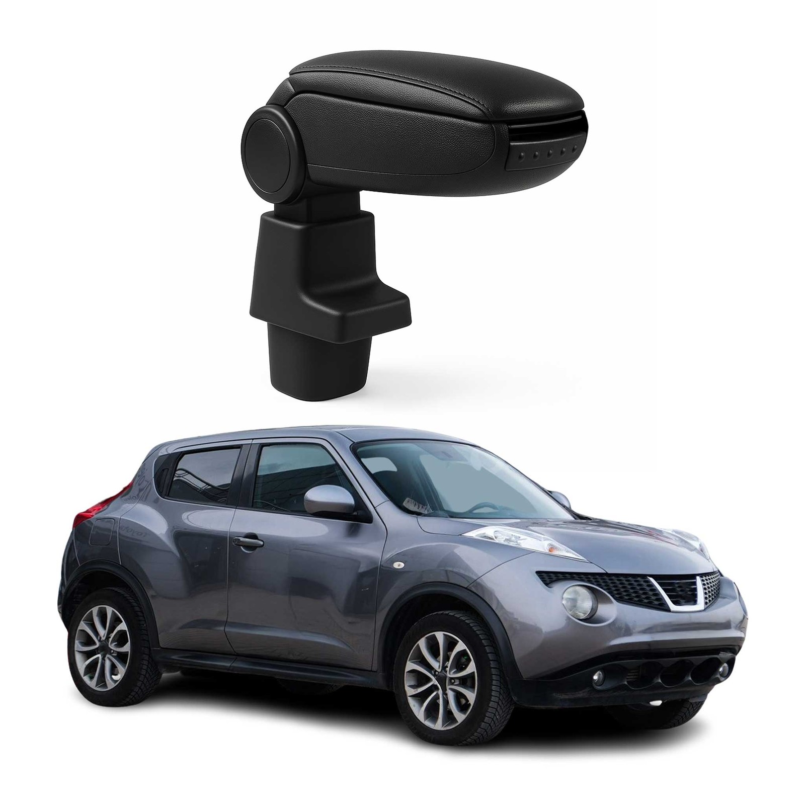 Accoudoir Nissan Juke 2011-2019 console centrale organiseur de rangement noir