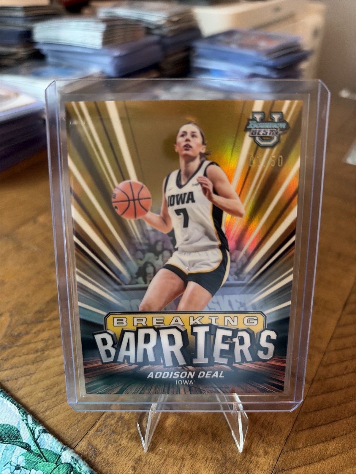 2026 Bowman Best University Addison Deal Breaking Barriers GOLD /50 1st on Print