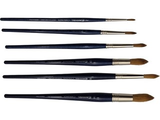 Escoda Chironos Synthetic Natural Brushes Set of 6 for Artists