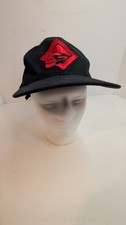 Vintage Marlboro Train Cap Black Cotton Adjustable Unlimited Gear 1995 NWT