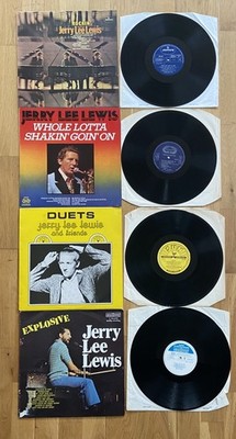 4x Jerry Lee Lewis vinyl LP Whole Lotta Shakin' Rockin' Duets Fiends Explosive