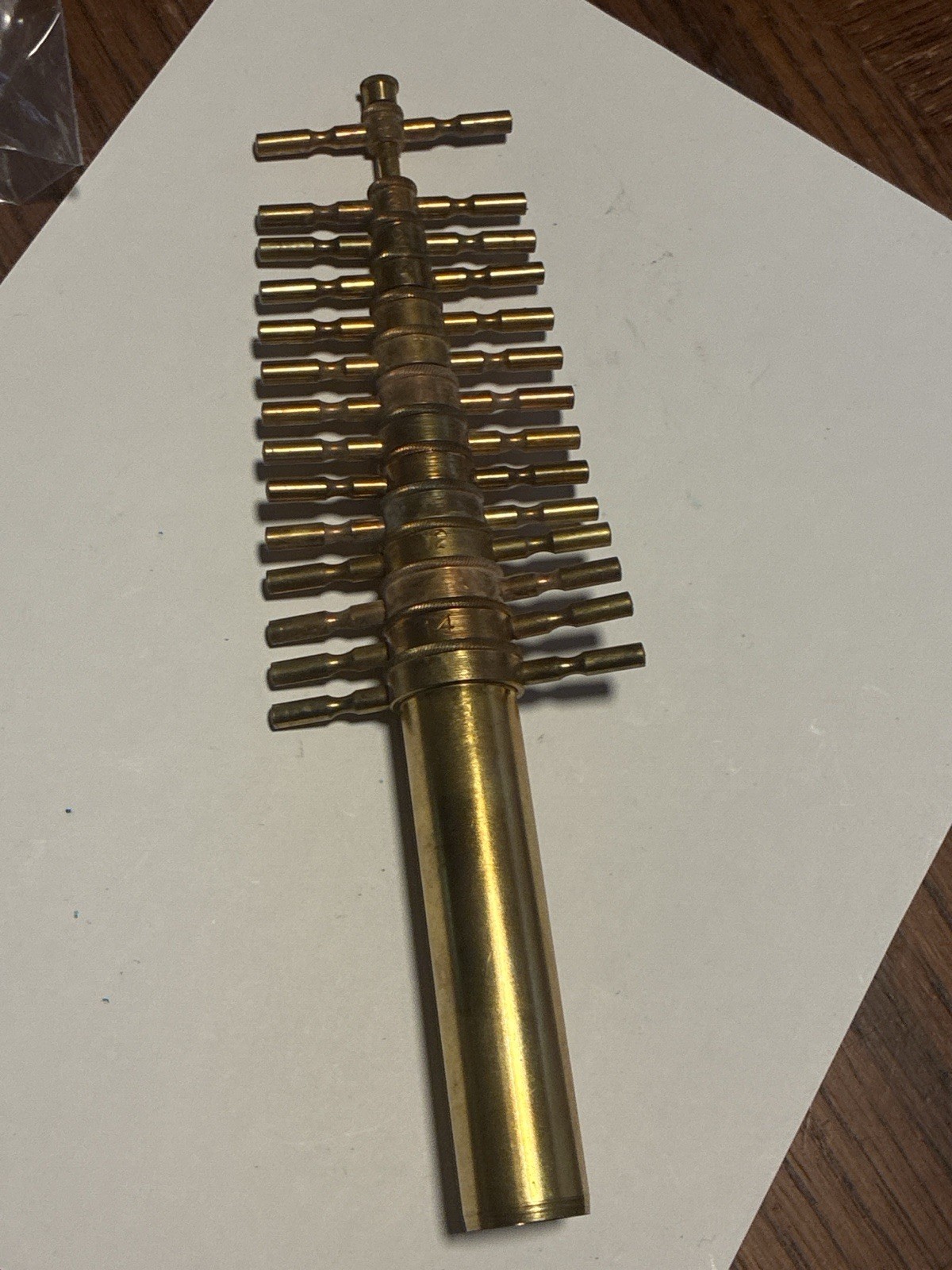 Antique Brass Apothecary Cork Borer Set – Nested Sizes – Chemist Tool