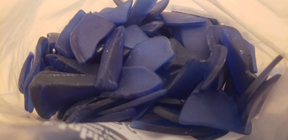 4 Lb Pounds Blue Machine Tumbled "Sea/Beach" Glass Small Batch Home made  - Image 3 of 3