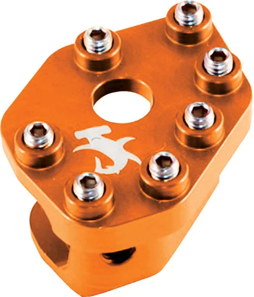 Ponta e conector rotativos da alavanca de freio traseiro Hammerhead - motocicleta laranja - Imagem 2 de 4