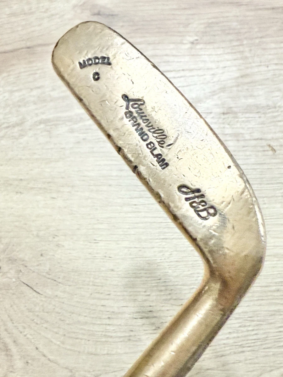Putter Vintage En Bois De Caryer – Ancien Club De Golf Droitier, Modèle Valcan, Tige En Hickory