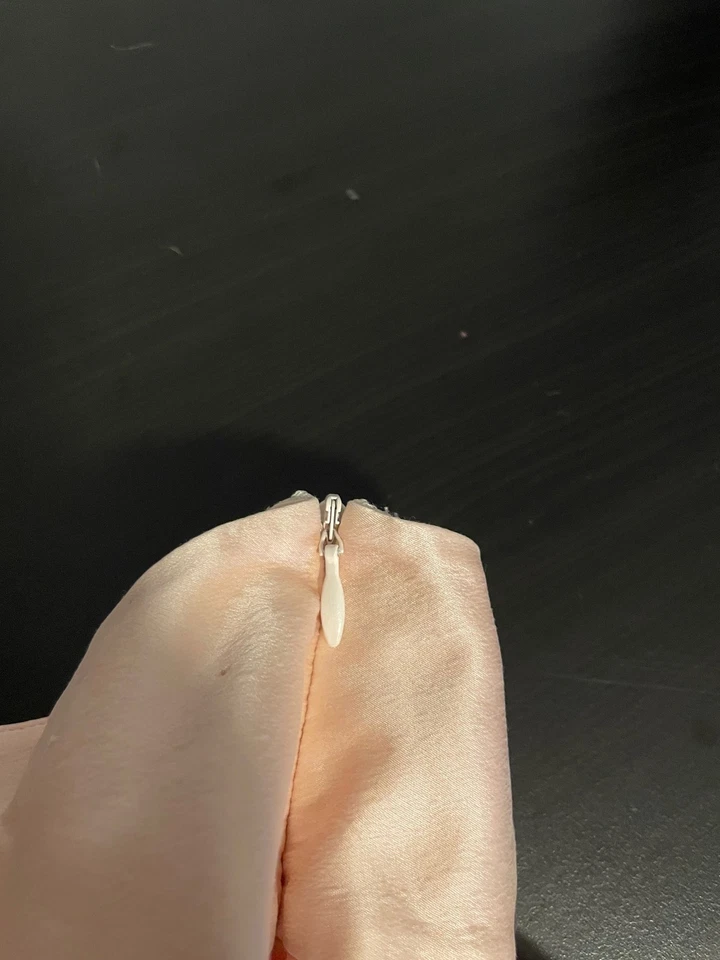 Falda Vintage Banana Republic Mujer 4 Rosa Seda Plisada Forrada Elegante Y2K 2005 Foto 4 de 4