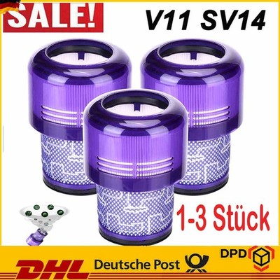 1-3x Filter für Dyson  Detect V11 Absolute Extra Pro Kabelloser Staubsauger