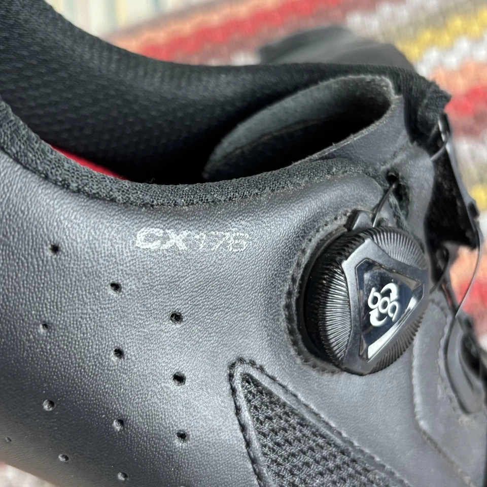 Zapatos de ciclismo de carretera Lake CX176 para hombre EE. UU. 10 UE 44 anchos negros esfera BOA 3 pernos SPD-SL Foto 3 de 4