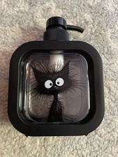 Black Cat Square Soap Dispenser New Plastic