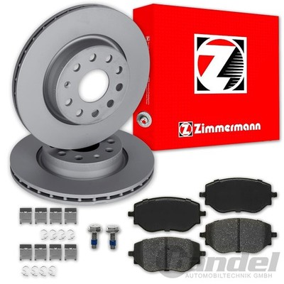 Zimmermann BREMSSCHEIBEN 280mm + BELÄGE VORNE passend für RENAULT CLIO 5 V