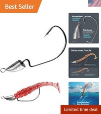 Assorted Weighted Jig Heads for Bass Fishing - 15pcs Stainless Steel Efficiency