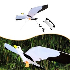 Cerf-volant multifonctionnel en forme de mouette avec ficelle de 100 m pour