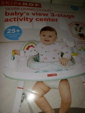 Skip Hop Silver Lining Cloud Baby's View 3 Stage Activity Center Interactive New