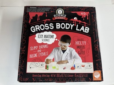 Science Academy Gross Body Lab Icky Anatomy Kit Ages 8+ MindWare Sealed