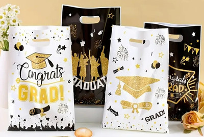 Abschlussfeiertüten Set 6 - Sweetie Bags, Snacktüten, Plätzchenbeutel & Partytüten