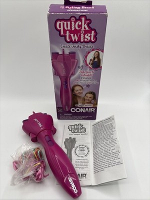 Conair Quick Twist Twirl Hair Braider Electronic Hairstyle Tool Braids Braiding