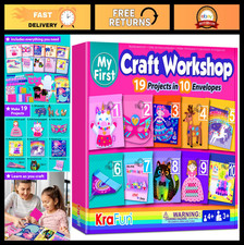 Creative Art Craft Kit for Kids - 19 Projects, Unicorn, Mermaid, Princess Ll