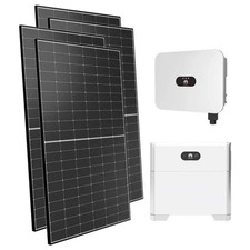 Kit fotovoltaico monofase 6000W inverter Huawei 6kW LB0 litio 5kWh LUNA2000