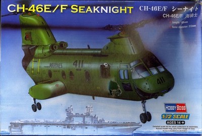 Hobby Boss Models 1/72 BOEING VERTOL CH-46E SEA KNIGHT U.S.M.C. Helicopter