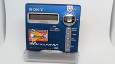 Sony Net MD Walkman MZ-N707 Type-R Navy MiniDisc - WORKS