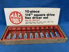 Vintage Mac Tools SMH10PT 10 Piece 1/4  Drive...