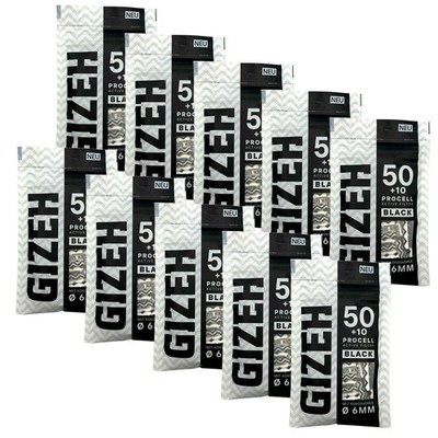 Gizeh Active Filter BLACK ProCell mit Kokoskohle, 10x 60 Stück