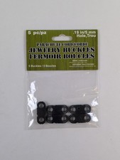 Pepperell Braiding Parachute Cord Jewelry Buckles 5mm 5/Pkg-Black