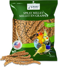 Millet Spray for Birds, 17.6 Oz Premium Treat for Budgies, Canaries, Finches,