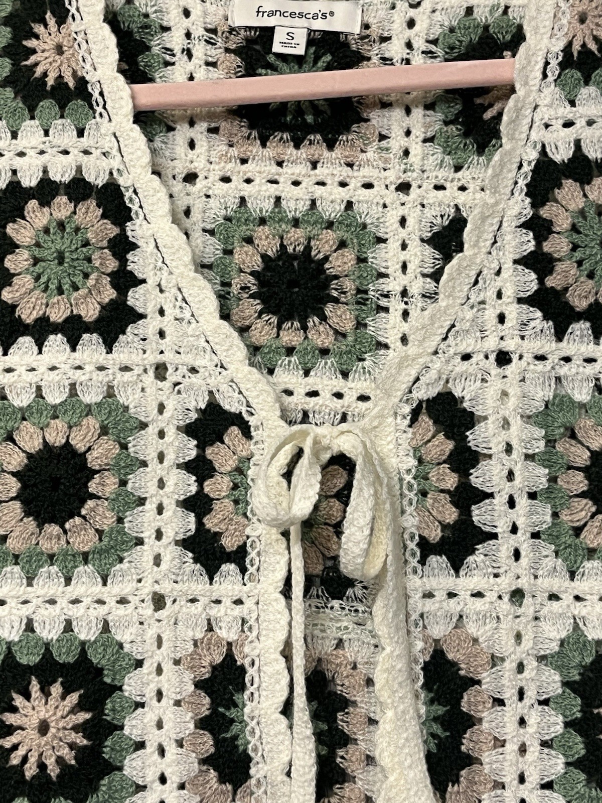 Franchesca’s Patchwork Crochet Women’s Cardigan S… - image 2