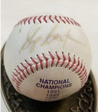 Mike Martin Signed Florida State Seminoles Baseball Ball NCAA National Champions
