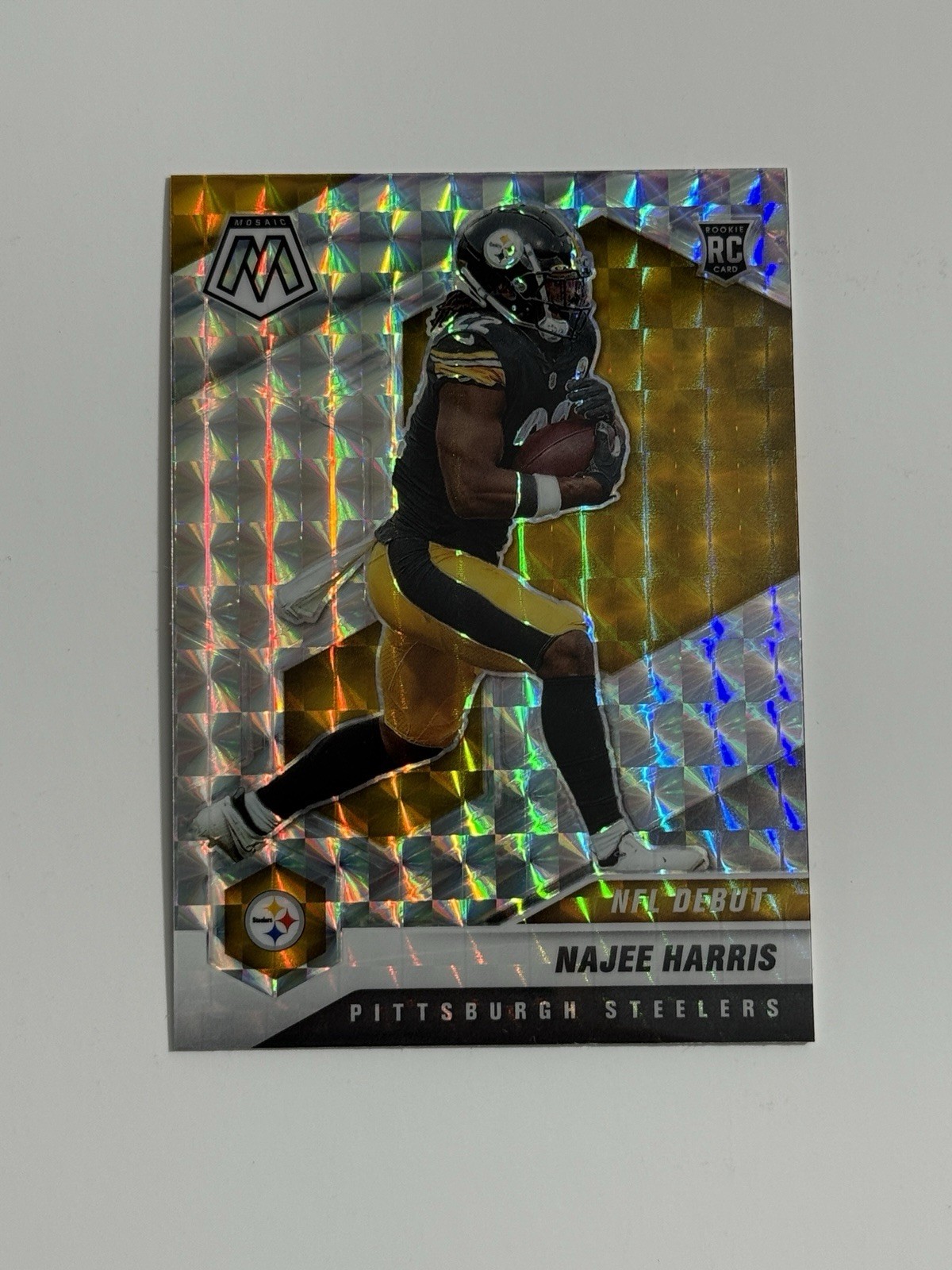 2021 Panini Mosaic #252 Najee Harris Silver Mosaic Prizm Rookie Card RC Debut