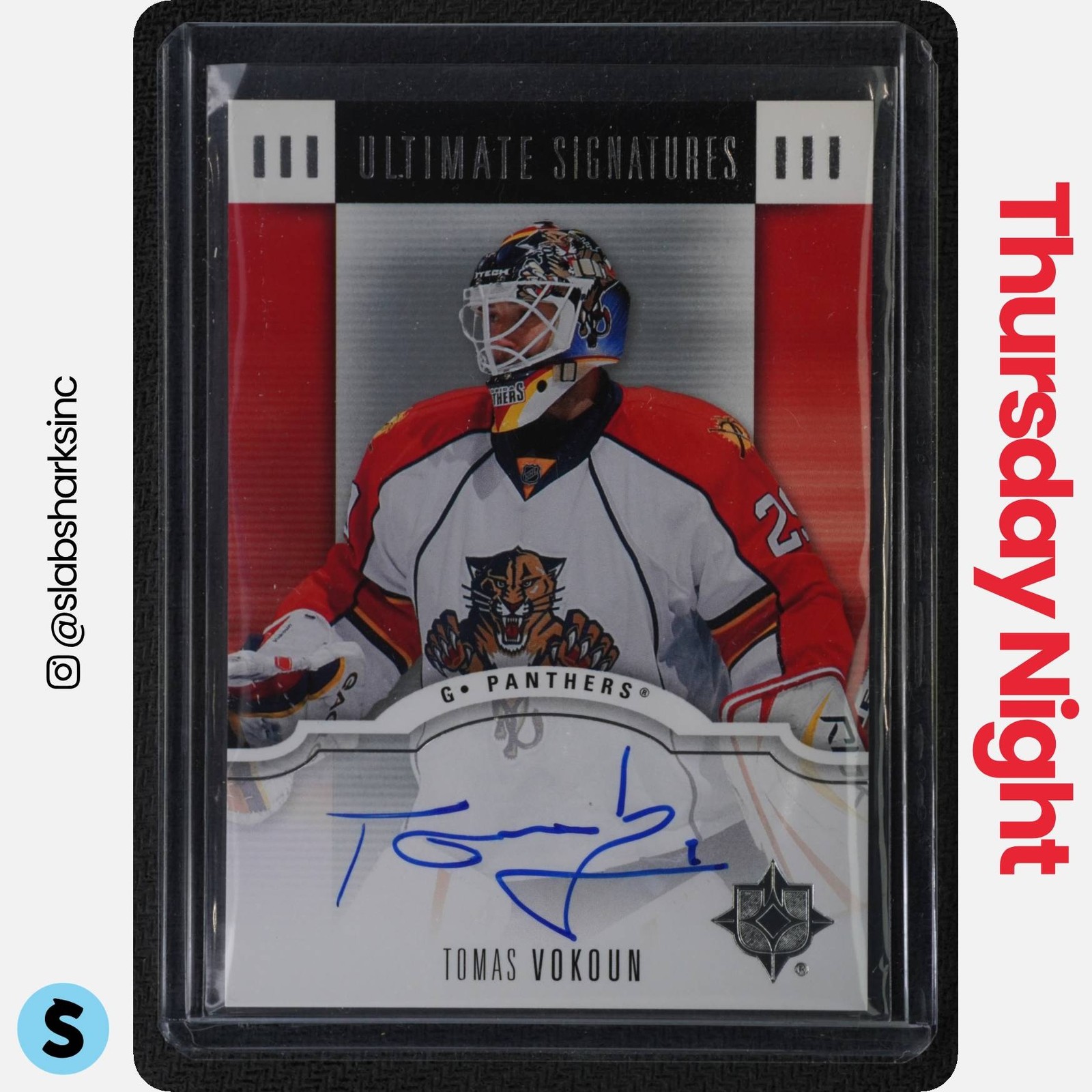 Tomas Vokoun #US-TV 2011-12 Upper Deck Ultimate Collection Hockey Ultimate Signatures
